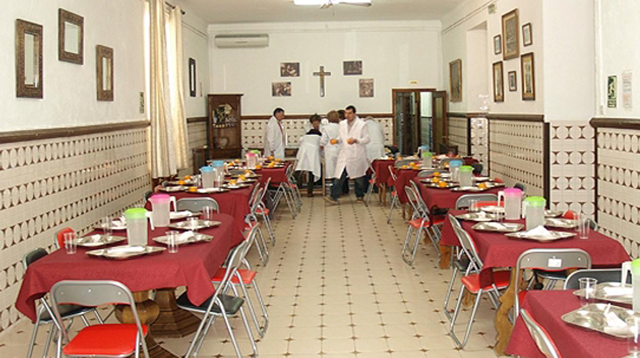 Imagen del comedor social Virgen de Araceli de Lucena