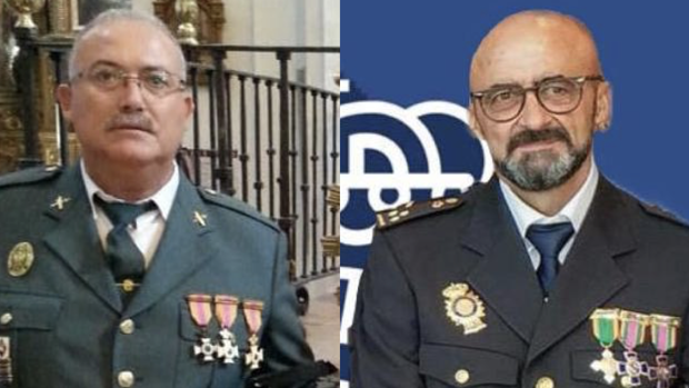 Francisco Martínez y Sebastián Sabariego, los dos agentes caídos en la lucha contra la pandemia en Andalucía