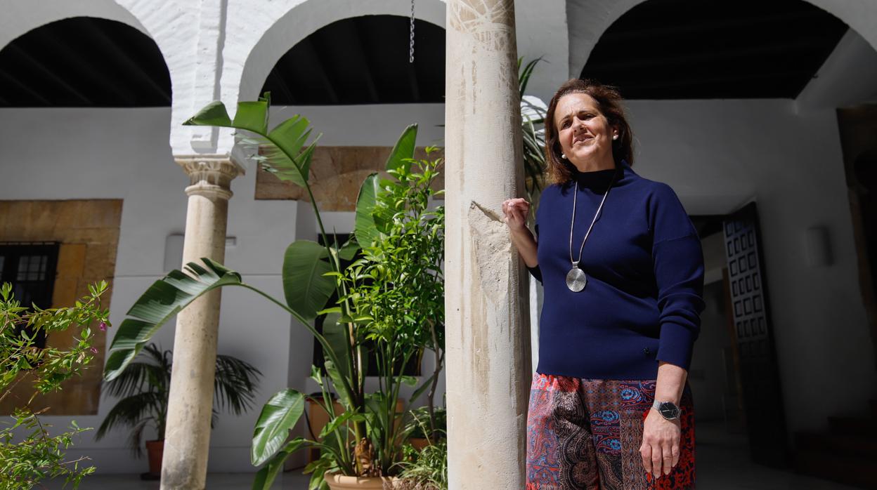 Blanca Torrent, en el Palacio de Orive, sede de la Delegación de Cultura del Ayuntamiento de Córdoba