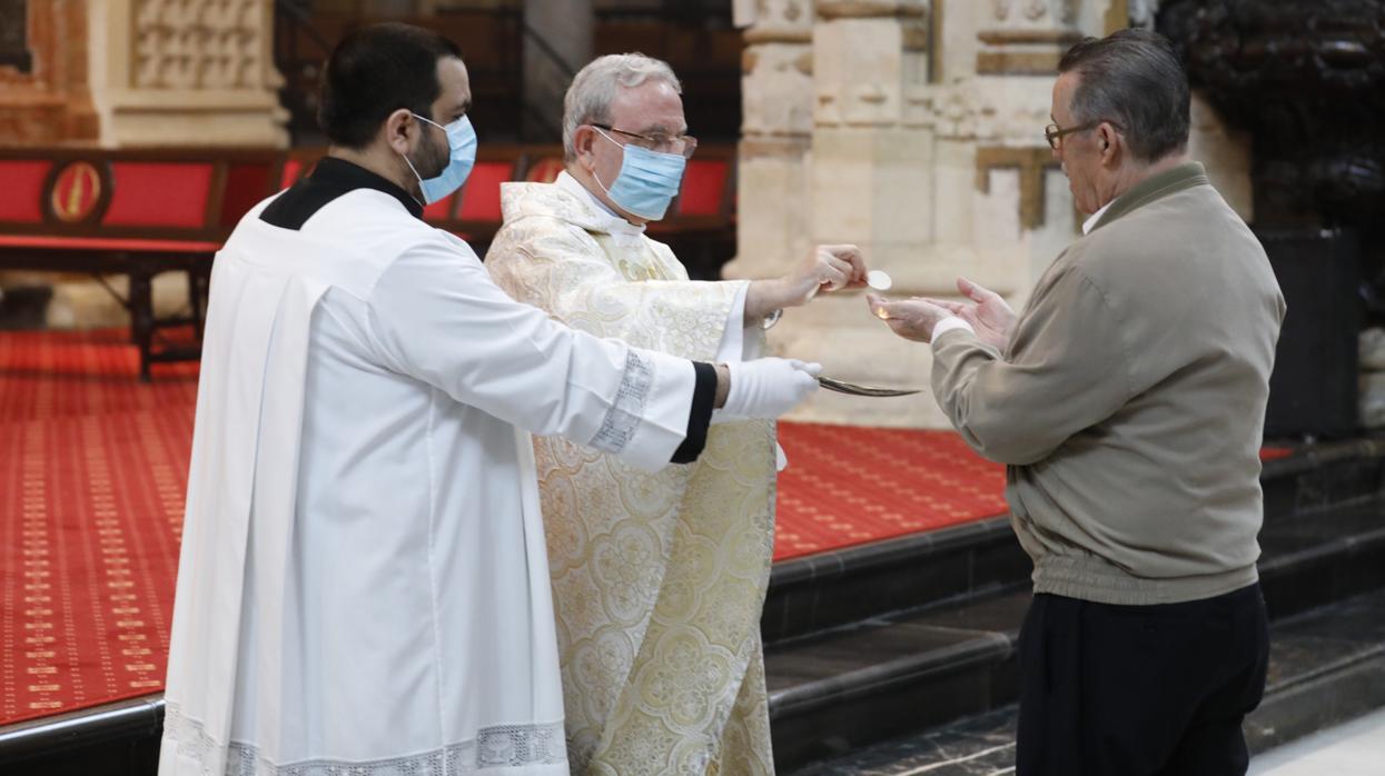 Imagen de la misa celebrada hoy, 11 de mayo, en la Catedral de Córdoba