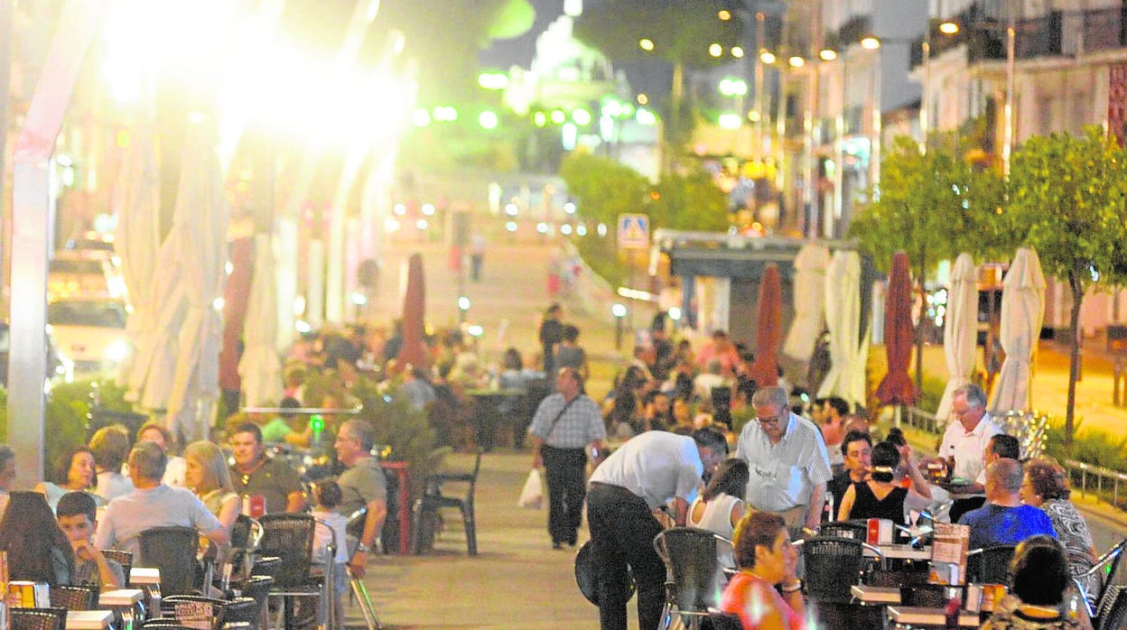 Veladores en la localidad de Pozoblanco