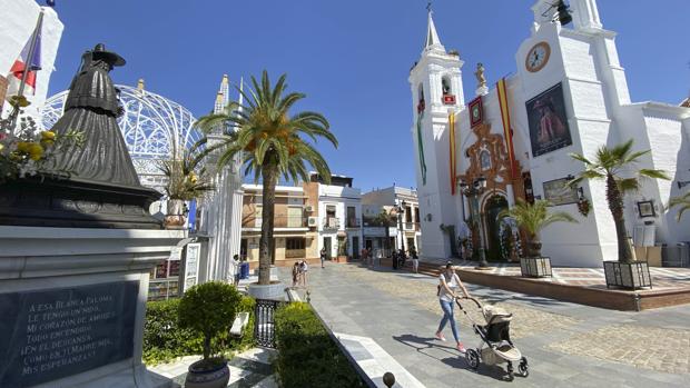 Almonte celebra simbólicamente la partida de la Virgen del Rocío