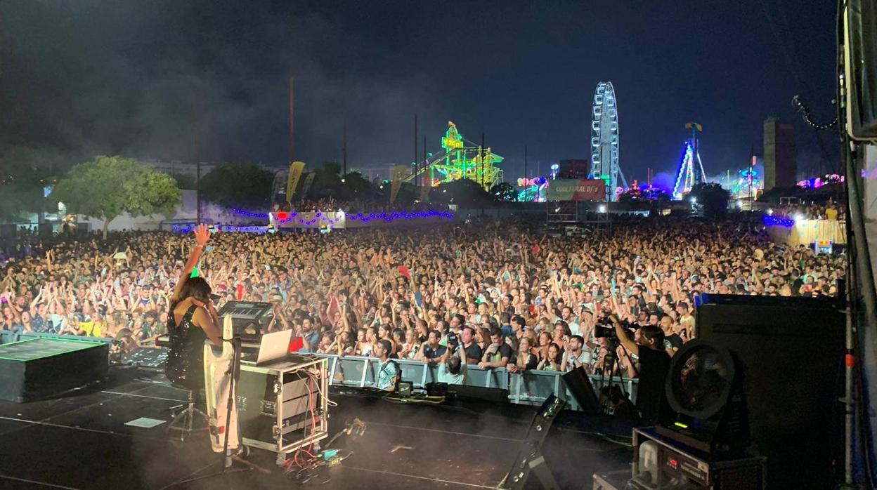 Uno de los conciertos celebrados en la Feria de Almería 2019.