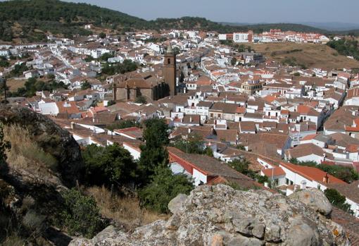 Imagen aérea de Cortegana