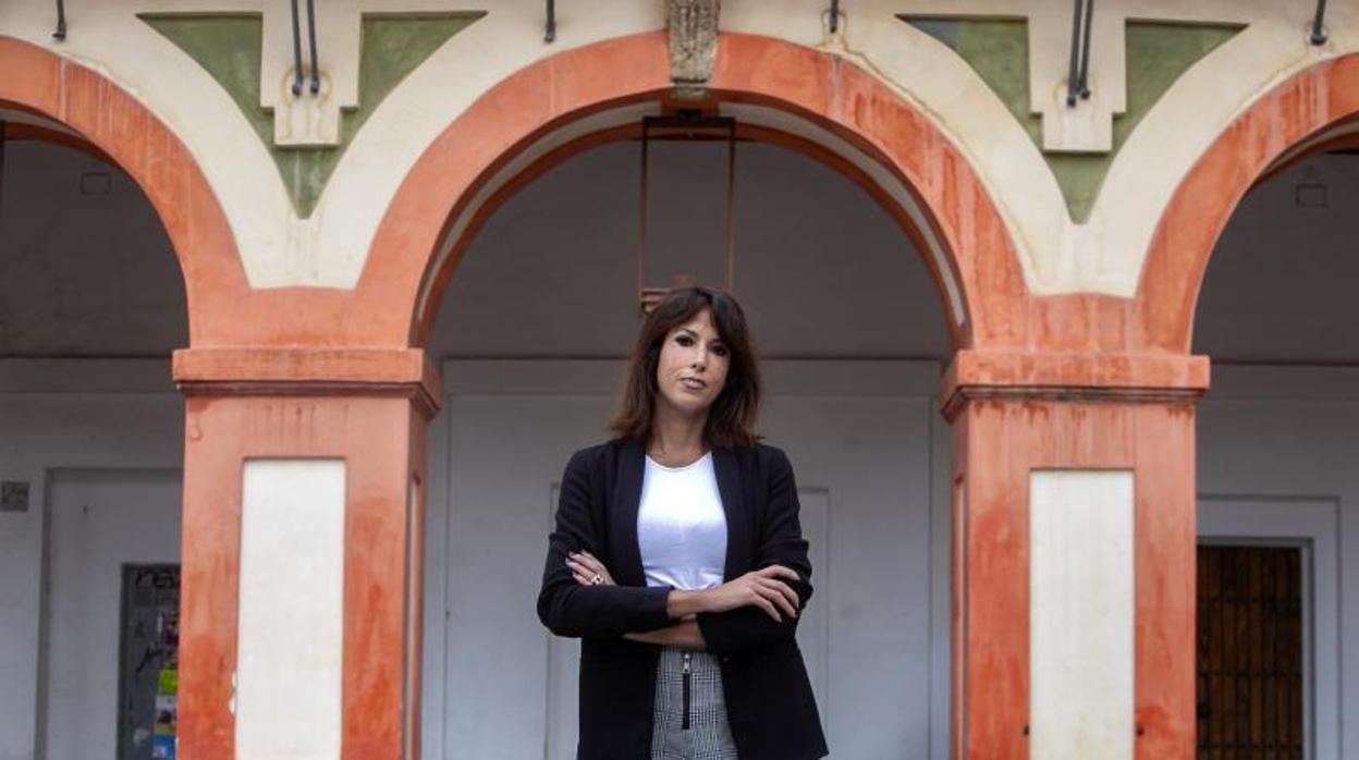 Martina Velarde, en la plaza de la Corredera de Córdoba