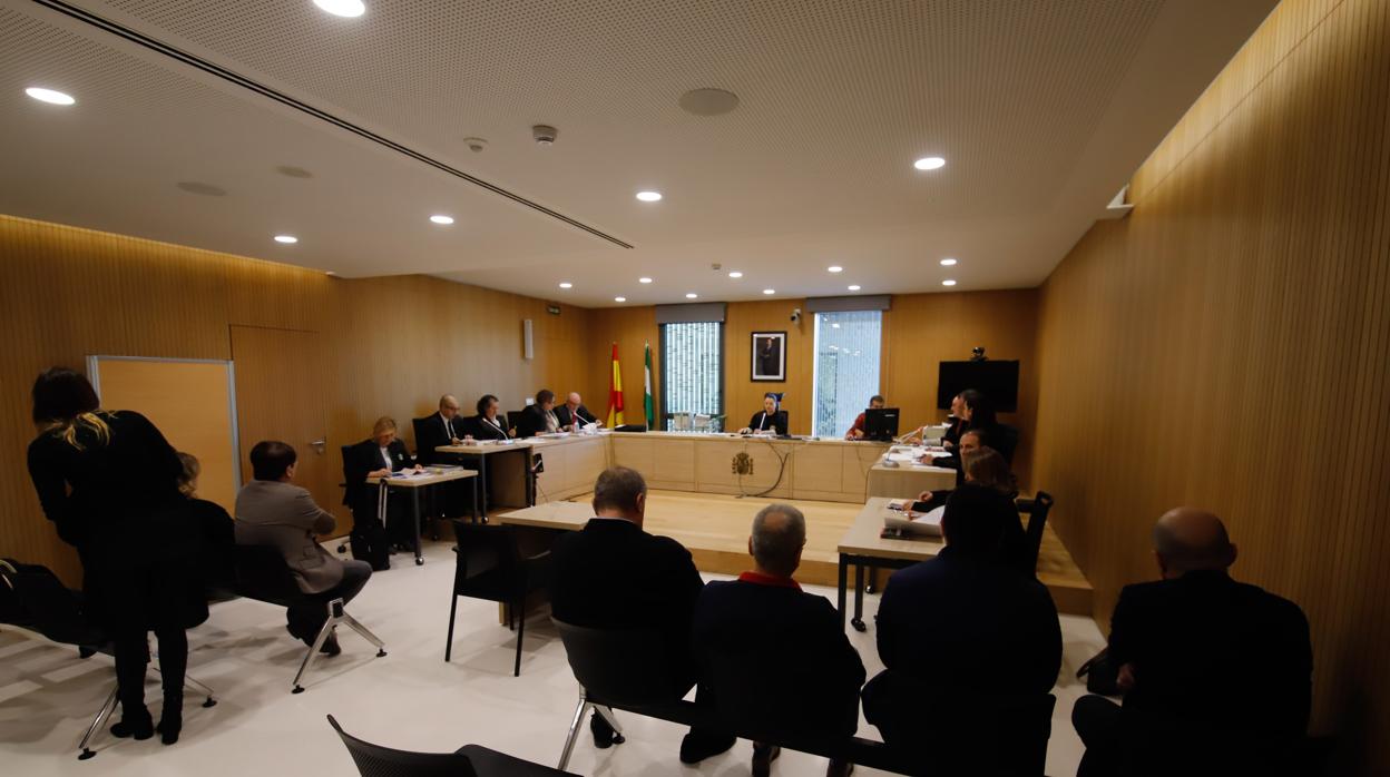 Imagen del juicio de los cursos de formación el pasado mes de febrero en la Ciudad de la Justicia