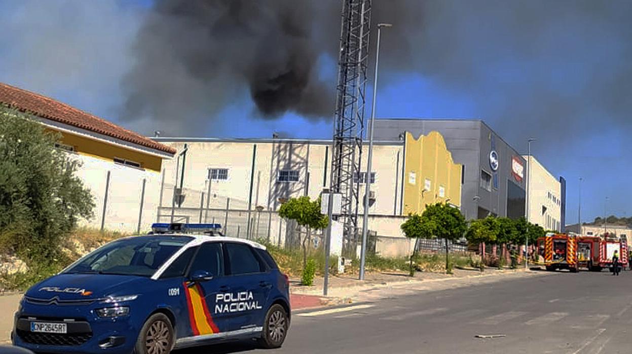 El incnedio sucedido en Lucena