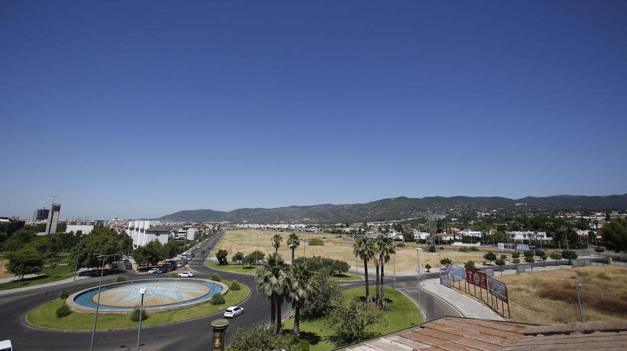 Glorieta de Santa Beatriz, donde termina el primer tramo de la Ronda Norte de Córdoba y comienza el segundo