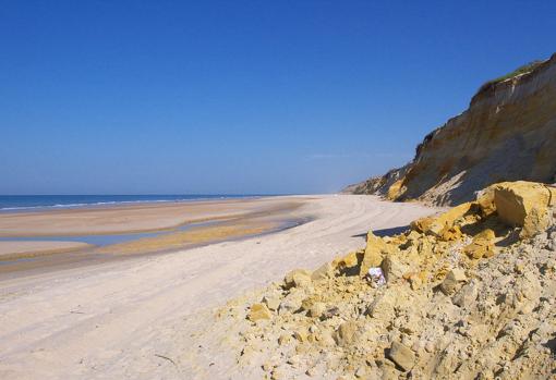 Playa del Asperillo en la costa de Huelva