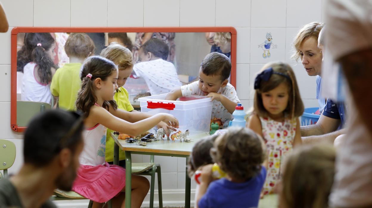 Niños en una escuela infantil