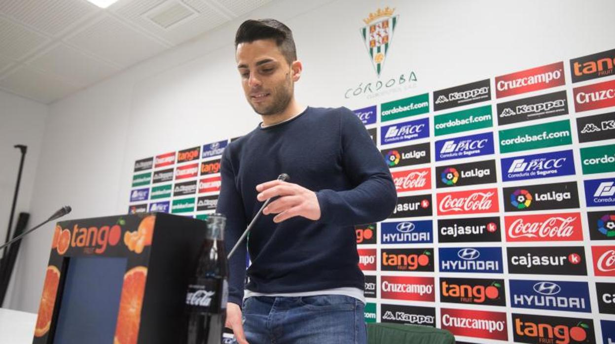 Jorge Romero, en su despedida como técnico del Córdoba CF