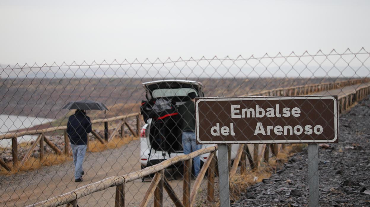 Detalle del embalse del Arenoso donde se produjeron los hechos