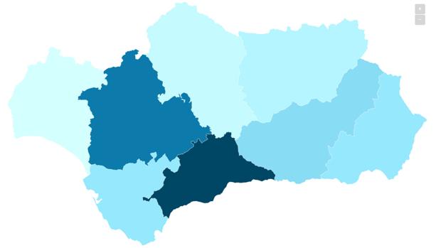 El mapa de los rebrotes de coronavirus en Andalucía: dónde se localizan los 110 focos activos