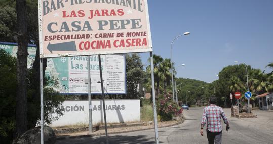 Entrada a Las Jaras, en Trassierra