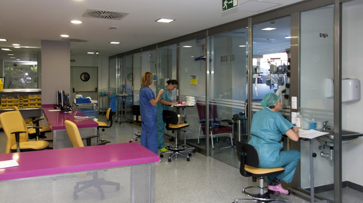 El interior de un hospital