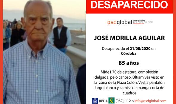 La Policía busca a un hombre de 85 años que ha desaparecido este viernes en Córdoba