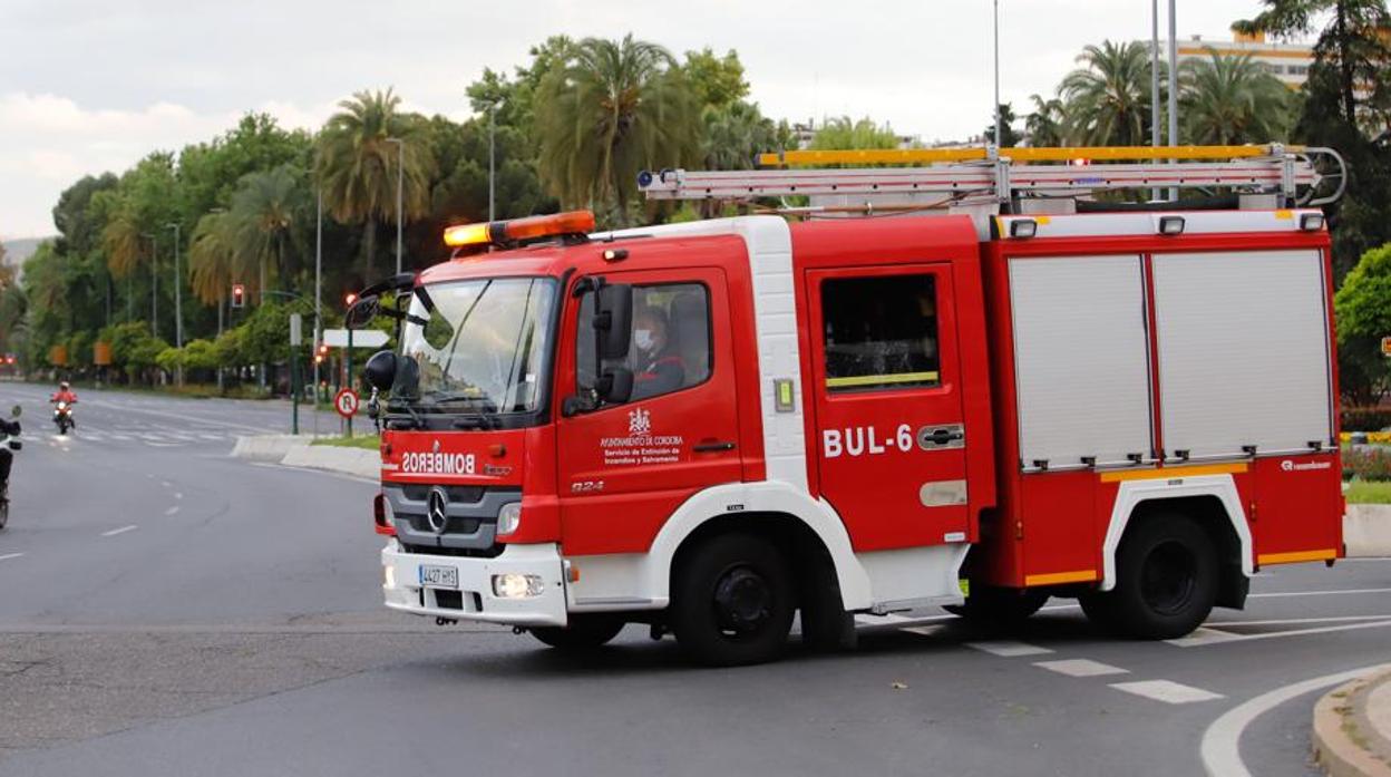 Un camión de bomberos en una imagen de archivo