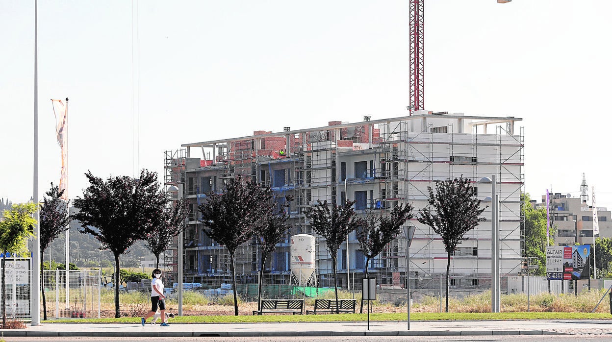 Una vivienda en construcción en Córdoba