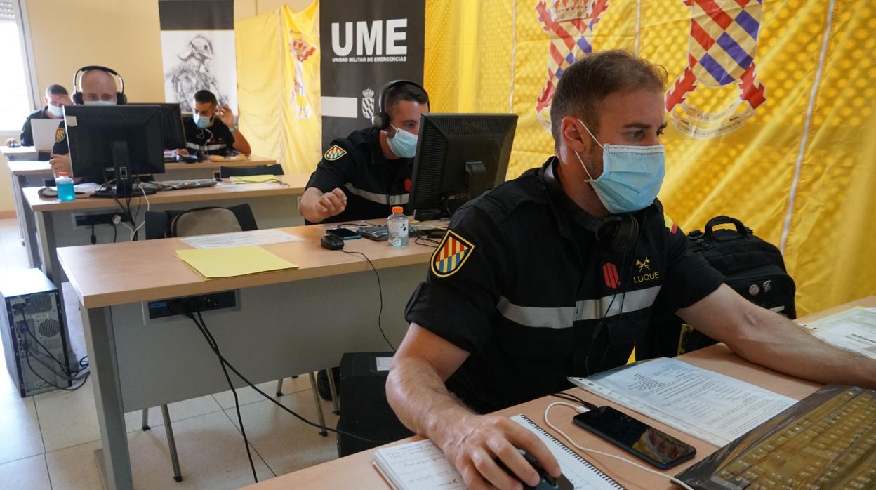 Sala de Rastreadores en la base militar de Morón de la Frontera (Sevilla)