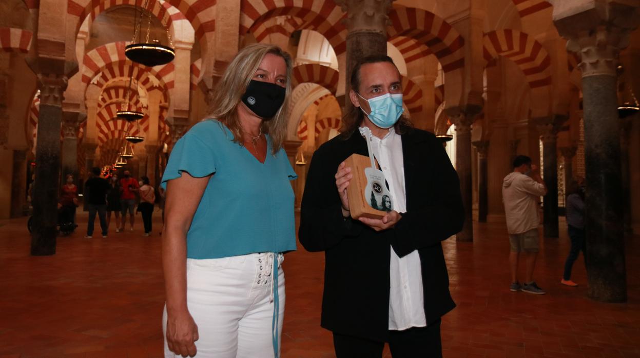 Vicente Amigo e Isabel Albás, en la Mezquita-Catedral