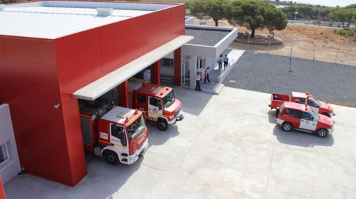 Vista de las instalaciones de un parque del Consorcio Provincial de Bomberos