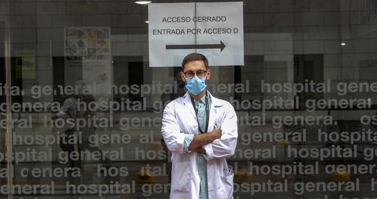 Juan Luis Romero Cabrero, en el Hospital Reina Sofía