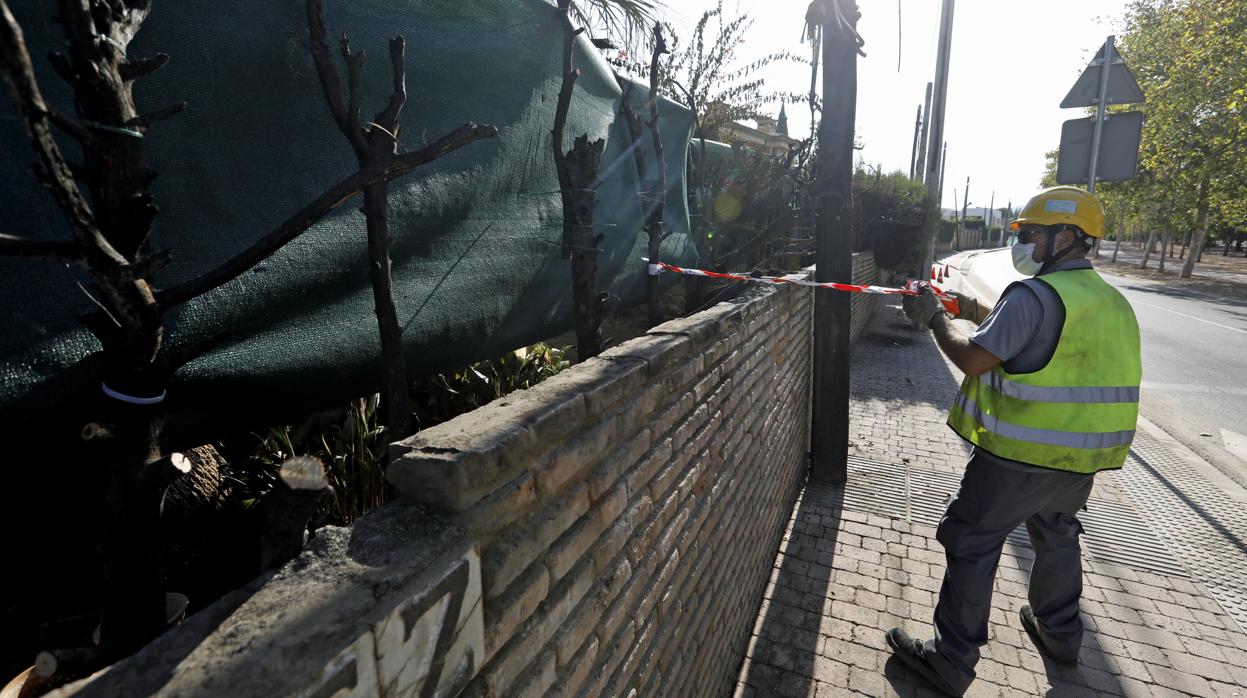 Restos de un incendio en una casa de la Sierra de Córdoba