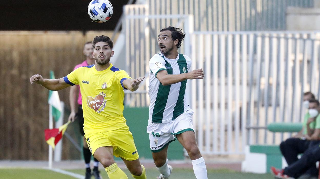 De las Cuevas, en el Córdoba CF - Lorca Deportiva de la primera vuelta