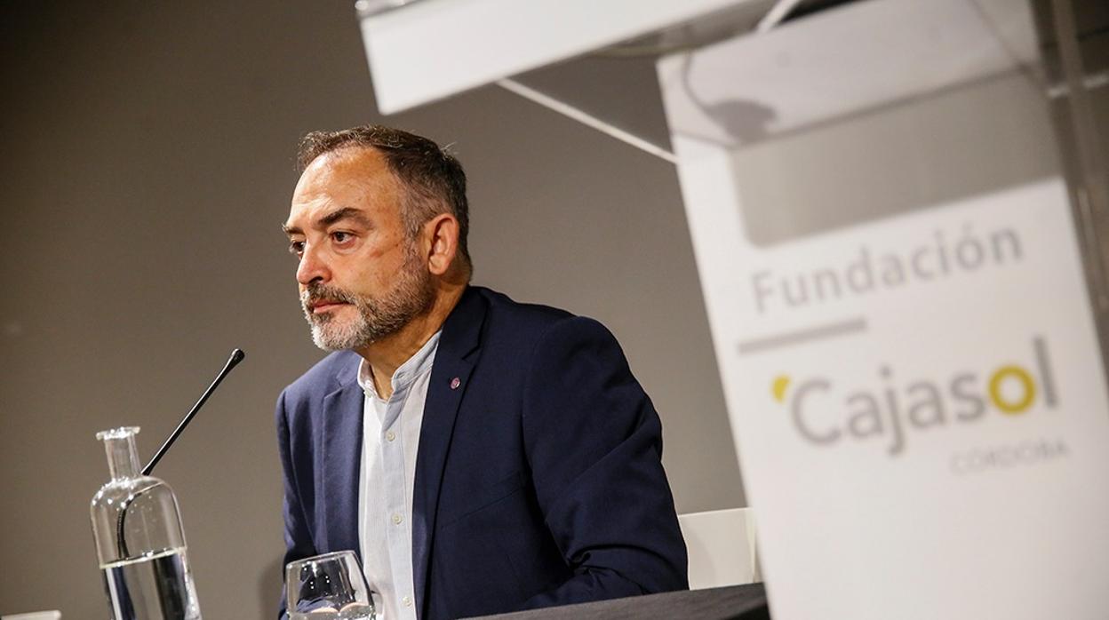 Jesús Sánchez Adalid, durante su conferencia