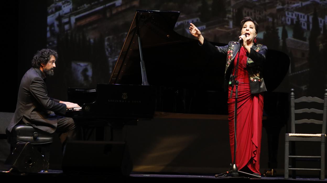 Carmen Linares, durante un concierto ofrecido este verano en Madrid