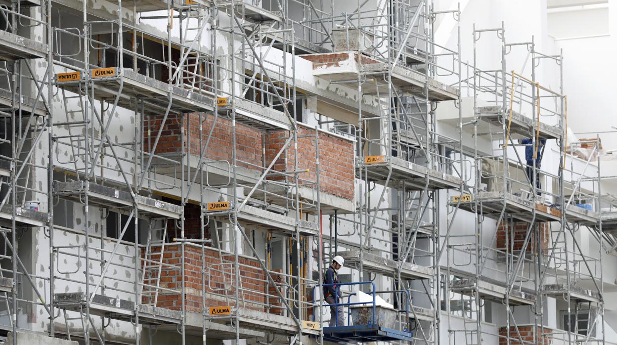 Una promoción de vivienda en obras en la zona de Poniente