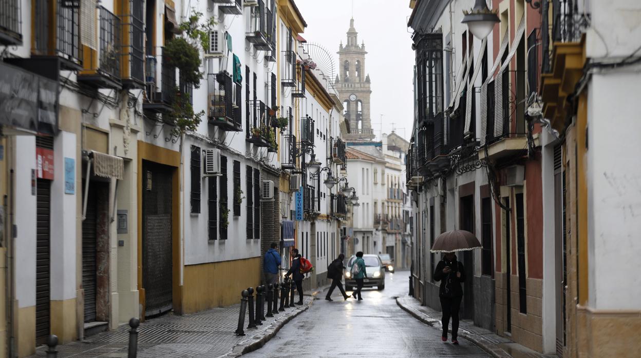 Aspecto del Realejo con el campanario de San Lorenzo al fondo