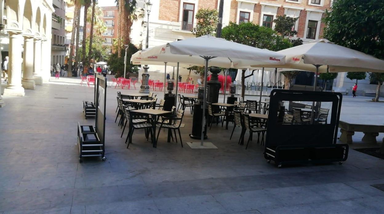 Terraza de un bar de Jaén