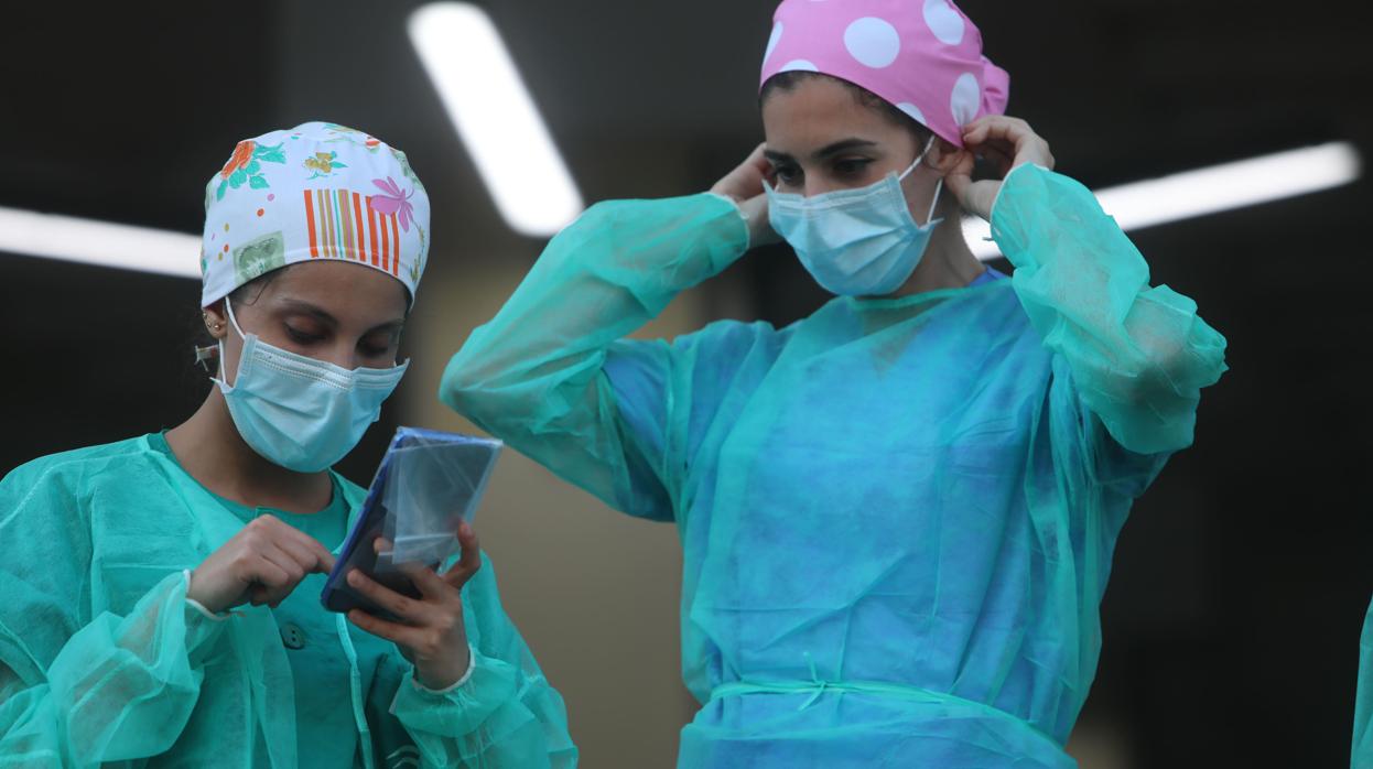 Sanitarias en un hospital de Andalucía