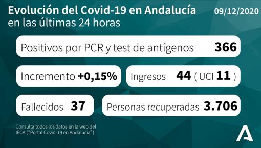 Mapa del Covid-19 en Andalucía de los 240.415 positivos por coronavirus: así evoluciona la pandemia