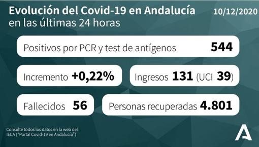 Mapa del Covid-19 en Andalucía de los 240.959 positivos por coronavirus: así evoluciona la pandemia