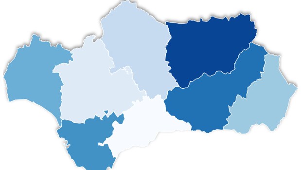 Mapa del Covid-19 en Andalucía de los 236.614 positivos por coronavirus: así evoluciona la pandemia