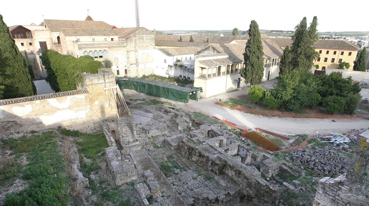 Espacio señalado como zona verde arqueológica