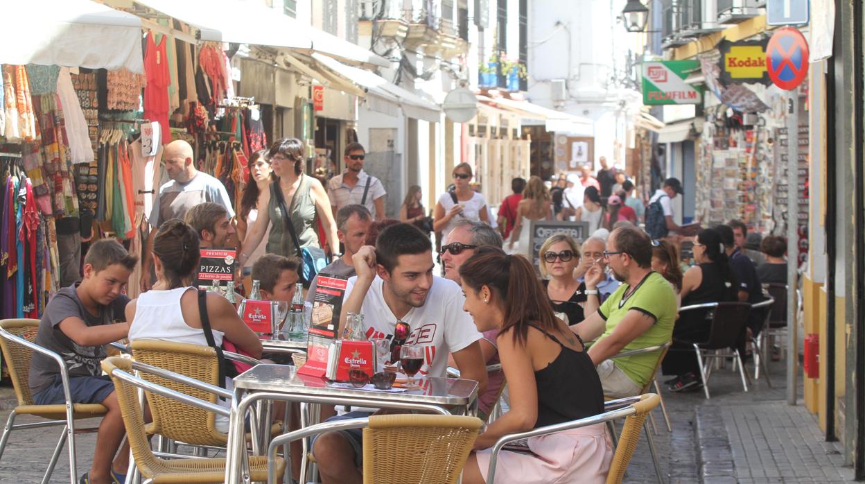 Zona de alta influencia turística en la Judería de Córdoba