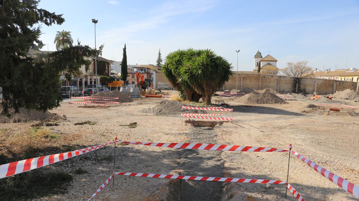 Obras en la Huerta del Carmen