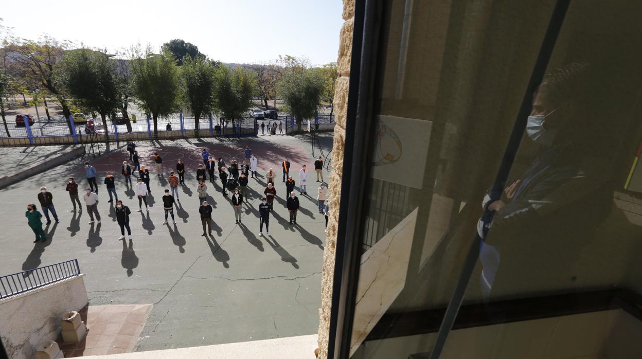 Protesta en el Colegio Cervantes