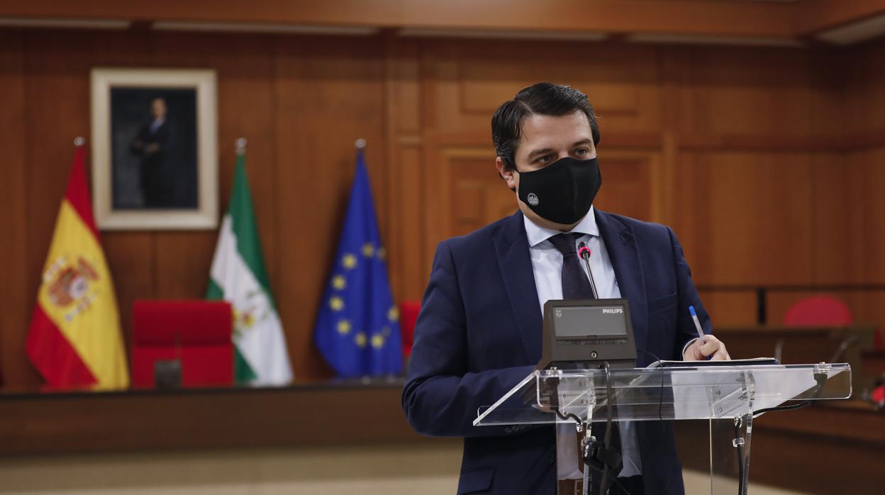 José María Bellido, durante una comparecencia reciente en el Ayuntamiento