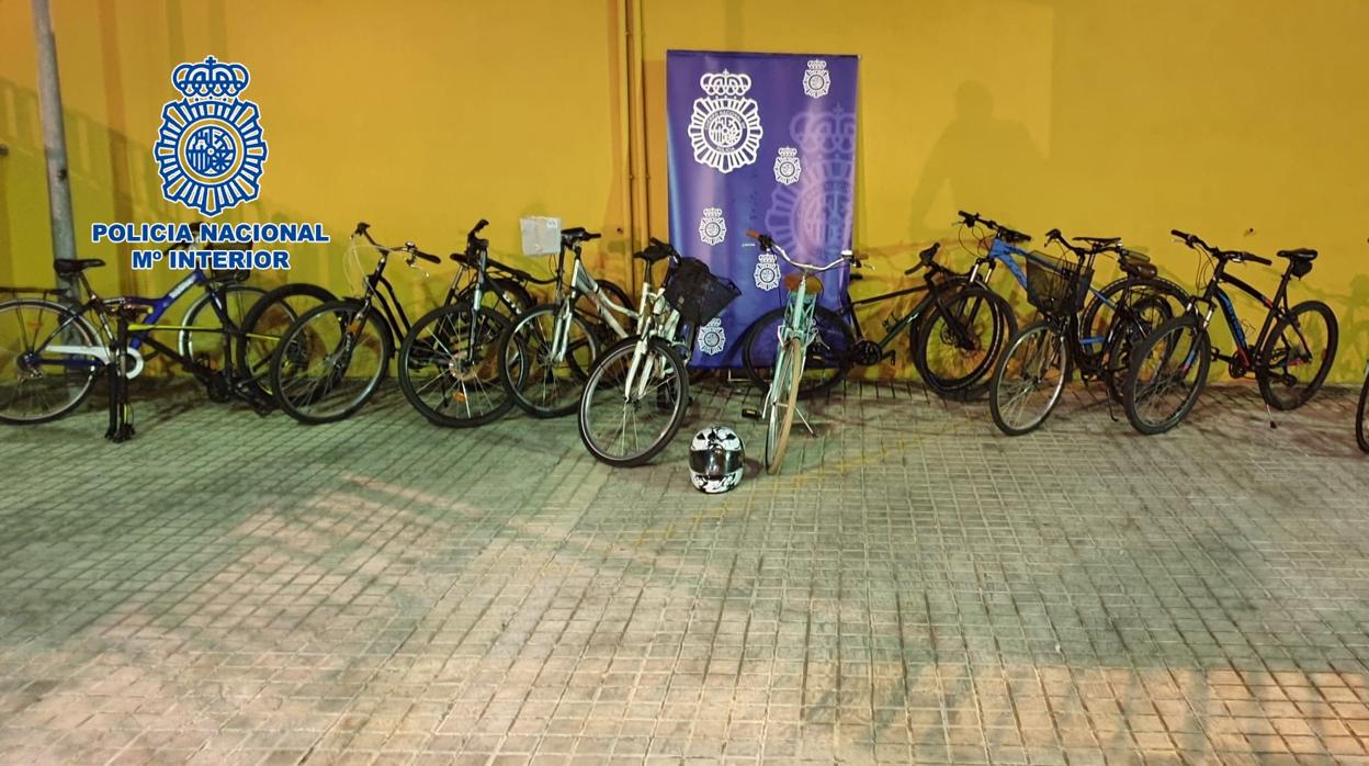 Bicicletas recuperadas por la Policía en Córdoba