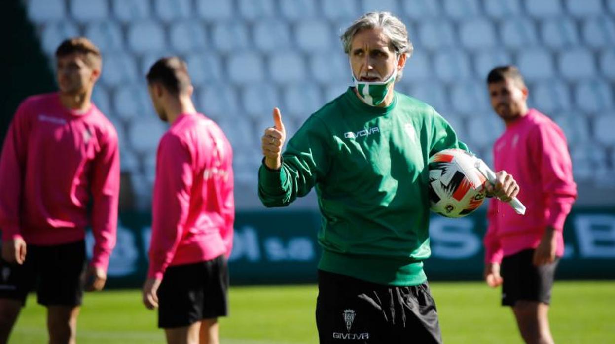 Pablo Alfaro en una sesión de entrennamiento