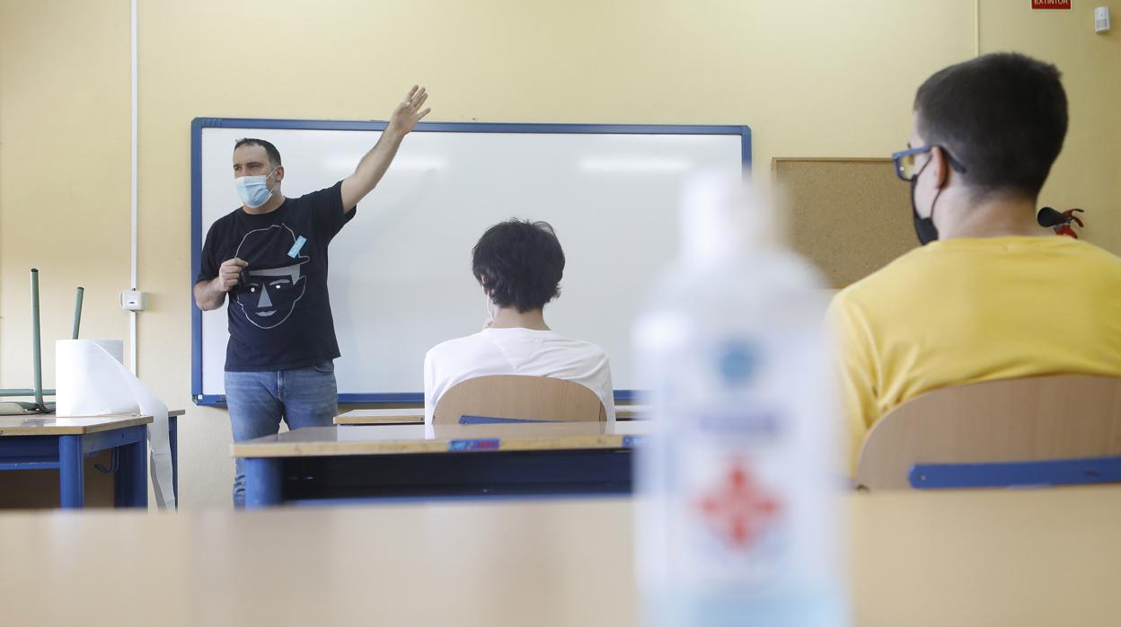 Clase en un instituto de Córdoba