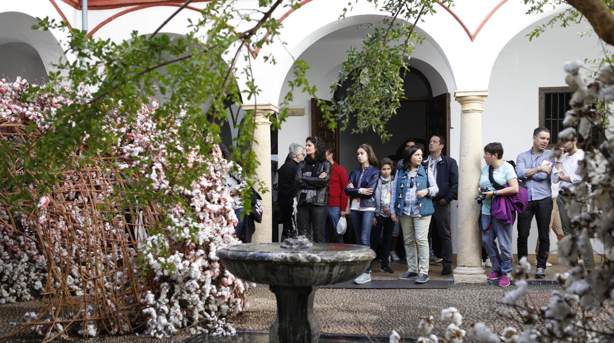 Visitantes a una actividad de Flora en la Casa Góngora