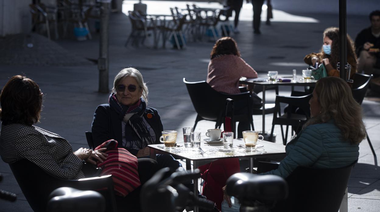 Una terraza de un establecimiento de Sevilla