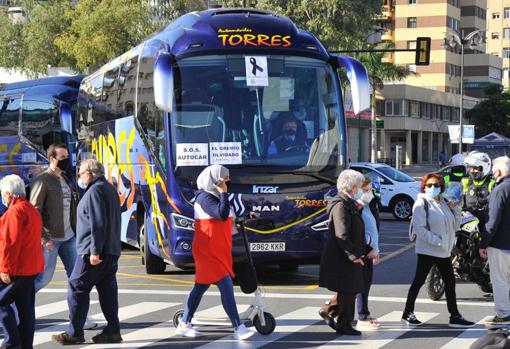 La Policía ha escoltado la marcha a su paso por la capital