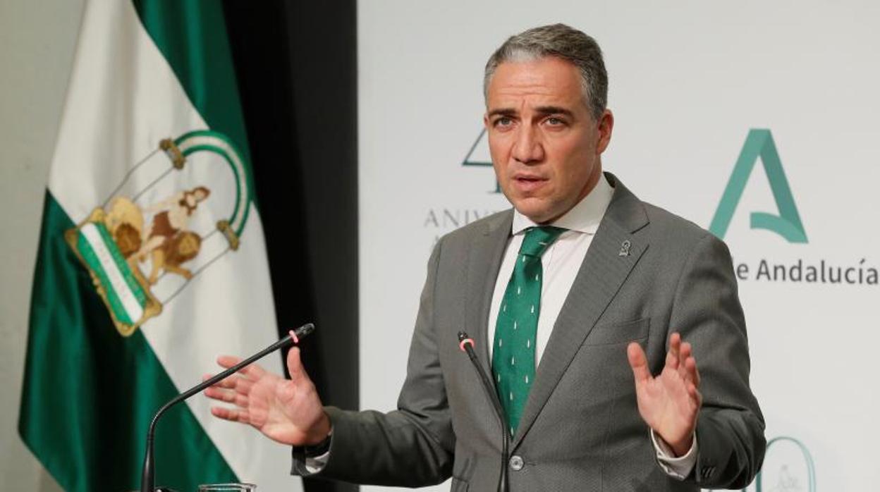 El portavoz del Gobierno andaluz, Elías Bendodo