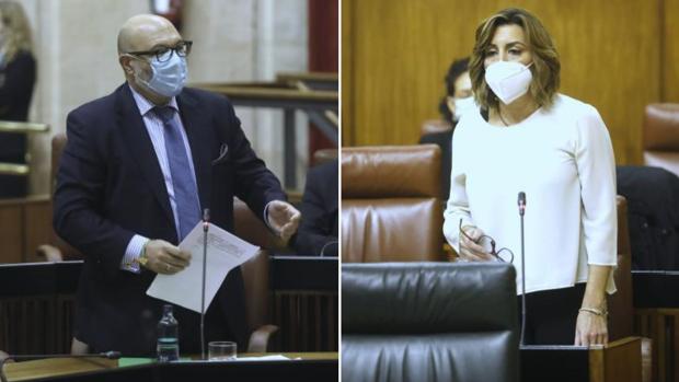 Demasiadas coincidencias en los discursos de Susana Díaz y Alejandro Hernández, el líder de Vox